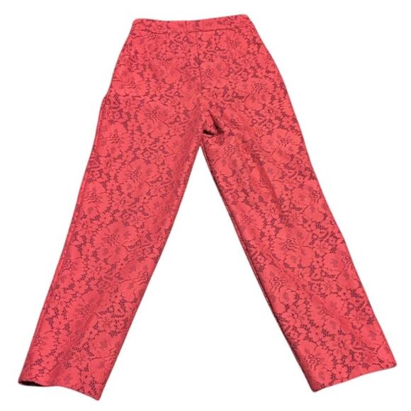 ZARA Women’s Red Lace Dress Pants / Trousers - Picture 6 of 7